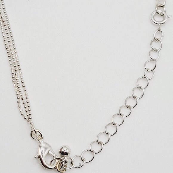 Avon Silver Tone Pave Pear Drop Necklace & Post Earring Gift Set In Box EUC - Picture 3 of 7